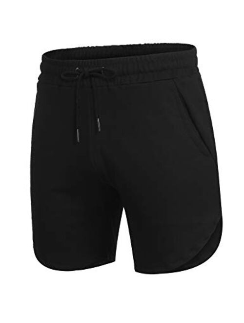 COOFANDY Men's Gym Workout Shorts Running Short Pants Fitted Training Bodybuilding Jogger with Pockets
