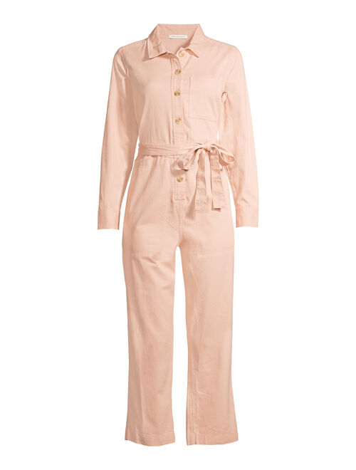 Free Assembly Women's Classic Coveralls with Long Sleeves