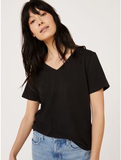 Womens V-Neck T-Shirt with Short Sleeves
