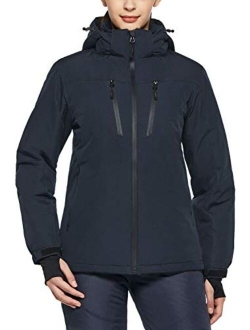 TSLA Women's Winter Ski Jacket, Waterproof Warm Insulated Snow Coats, Cold Weather Windproof Snowboard Jacket with Hood