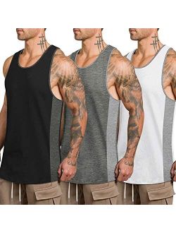 Mens Workout Tank Tops 3 Pack Quick Dry Gym Muscle Tee Fitness Bodybuilding Training Sports Sleeveless T Shirt