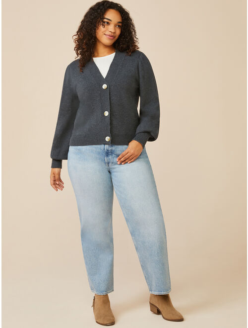 Free Assembly Women’s Puff Sleeve Cardigan