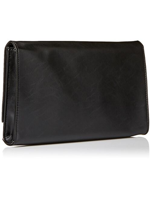 Jessica McClintock Nora Solid Large Envelope Clutch with Ring Closure