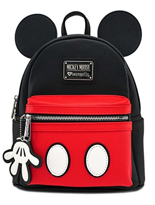 Loungefly x Mickey Suit Mini Saffiano Faux Leather Backpack