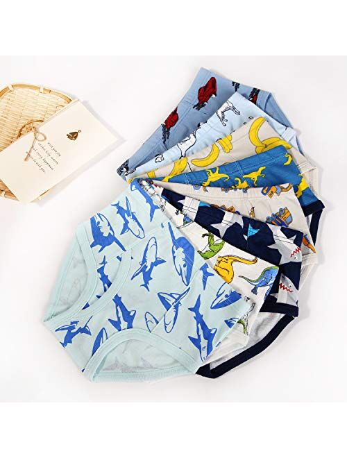 Boys' Underwear Briefs Soft 100% Cotton 6-8 Pack Kids Underwear Toddler Undies