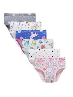 Barara King Little Girls Soft 100% Cotton Underwear Toddler Panties Big Kids Undies 