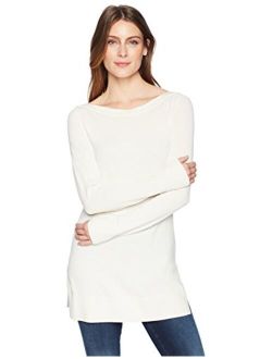 Amazon Brand - Lark & Ro Women's Boatneck Tunic Sweater