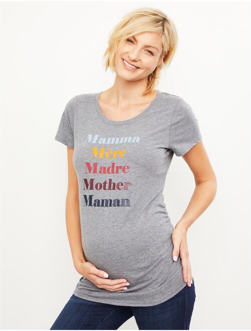 Motherhood Maternity Mamma Graphic Maternity Tee
