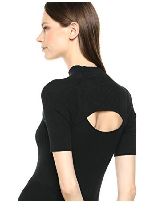 Amazon Brand - Lark & Ro Women's Matisse Half Sleeve Funnel Neck Cut Out Dress