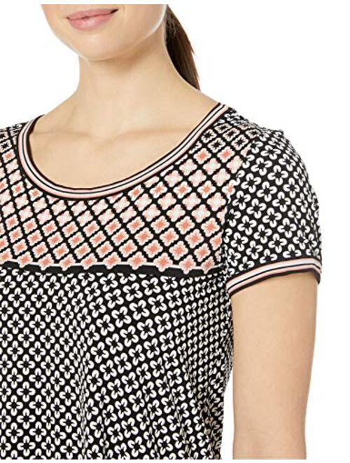 Amazon Brand - Lark & Ro Women's Short Sleeve Scoop Neck T-Shirt Dress