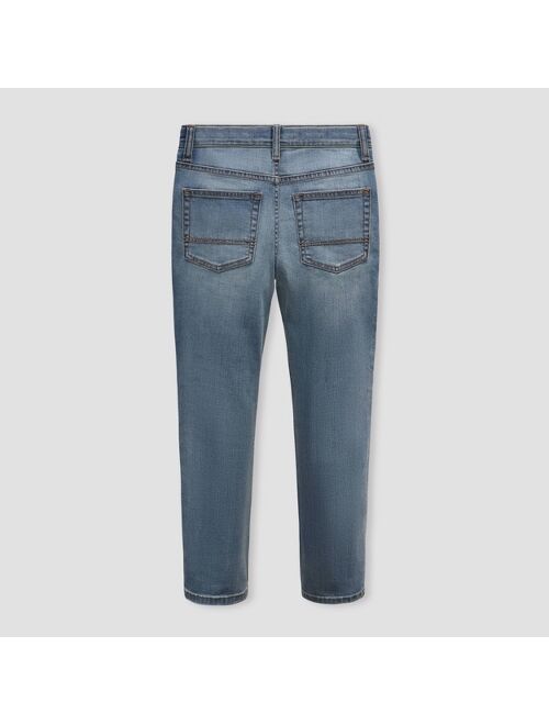 Boys' Super Stretch Distressed Slim Fit Jeans - Cat & Jack™ Light Blue