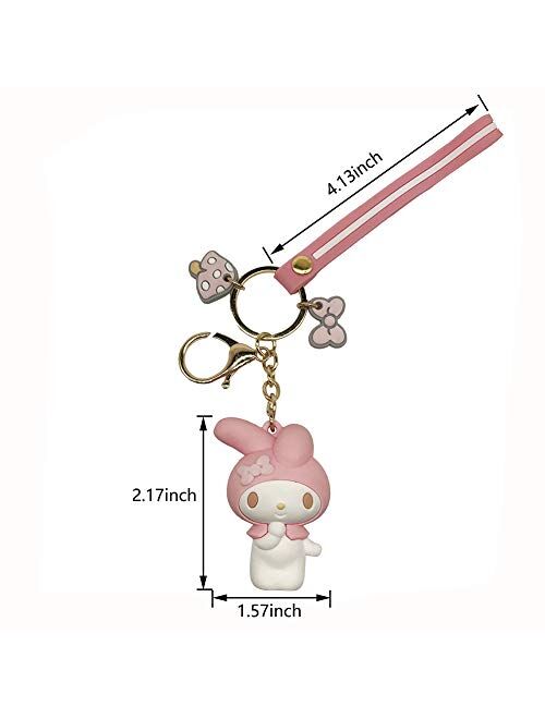 MEIPEL Cute And Fashion Keychains, Cartoon Key Ring For Purse