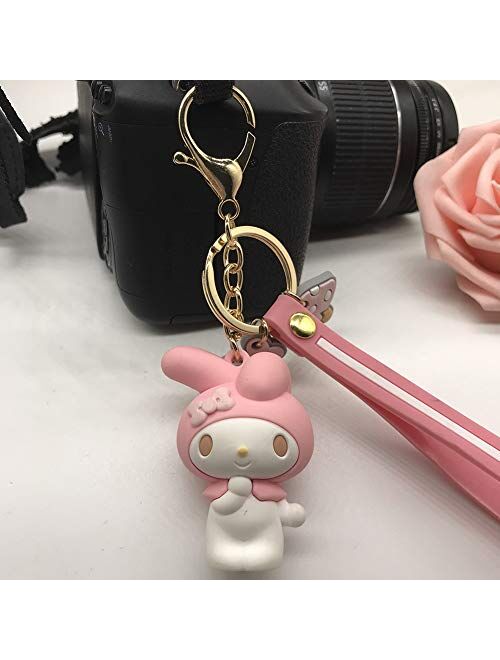 MEIPEL Cute And Fashion Keychains, Cartoon Key Ring For Purse