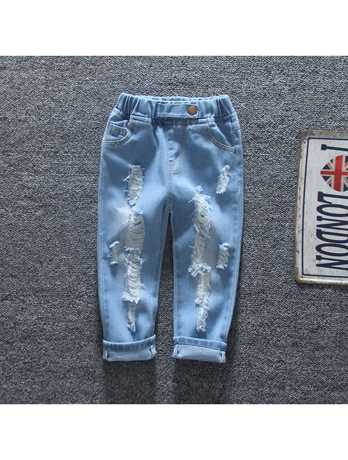 Patpat Baby / Toddler Fashion Ripped Jeans
