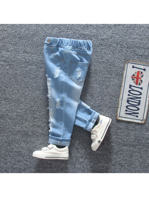 Patpat Baby / Toddler Fashion Ripped Jeans