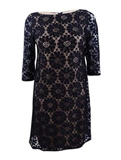 Women's All Over Lace Shift Dress