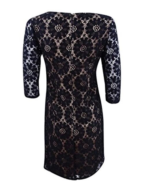 Jessica Howard Women's All Over Lace Shift Dress