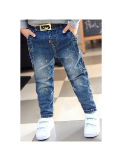 Kids Boys Loose Fit Casual Summer & Autumn Jeans