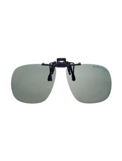 Black Bullet Gray Polarized Clip On Sunglasses - 1570K