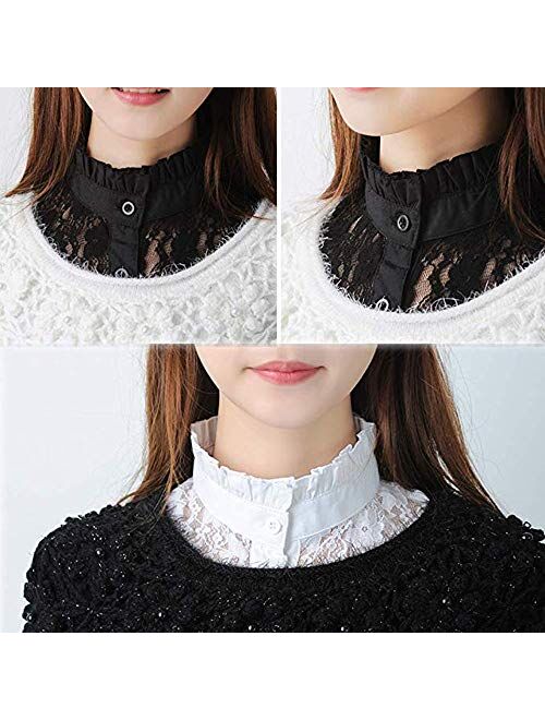 AORAEM Women's Lace Stand Vintage Detachable Fake Collar