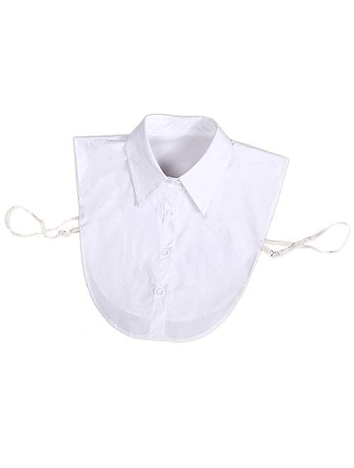 Zone Star 2 Piece Fake Collar Detachable Dickey Collar Blouse Half Shirts False Collar for Girls and Women