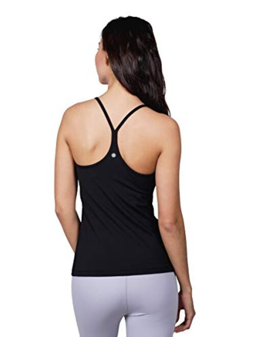 Yogalicious Ultra Soft Lightweight Camisole Tank Top with Built-in Support Bra
