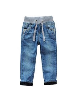 Big Boys Toddler Kids Pure Cotton Pull On Denim Jeans Pants