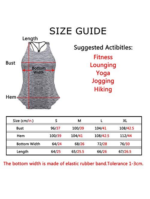 LIERKISS Backless Tops Yoga Athletic Activewear Built in Bra Fancy Tank Tops for Women