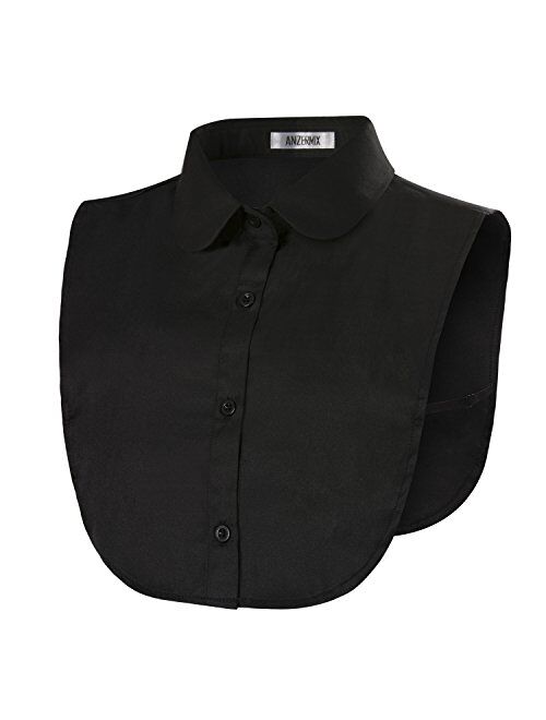 Anzermix PeterPan Fake Collar Detachable Dickey Blouse Half Shirts 3 Colors