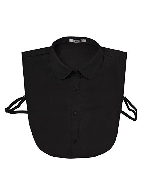 Anzermix PeterPan Fake Collar Detachable Dickey Blouse Half Shirts 3 Colors