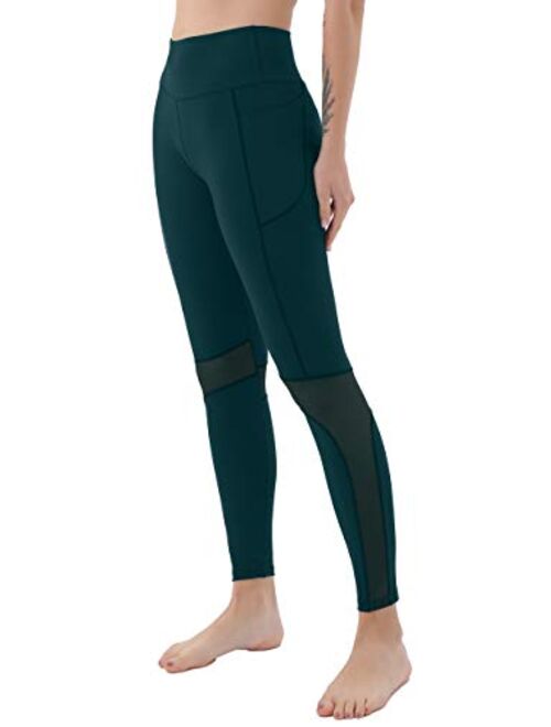 Tummy Control 4 Way Stretch Workout Non See-Through Yoga Pants AFITNE Women's High Waist Mesh Yoga Leggings with Pockets 