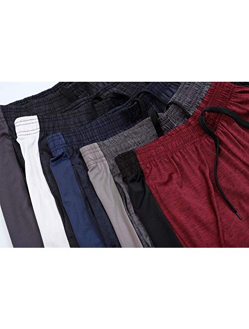 5-Pack Youth Dry-Fit Active Athletic Basketball Gym Shorts with Pockets Boys & Girls