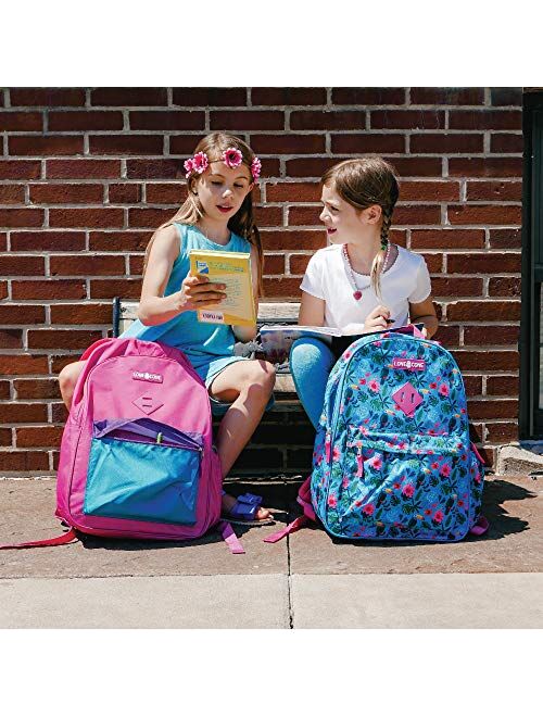 LONECONE Kids' 3-Piece Back to School Kit - Backpack, Lunchbox & Pencil Case, Fossil Friends