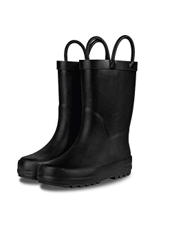 Elementary Collection - Premium Natural Rubber Rain Boots with Matte Finish for Toddlers and Kids