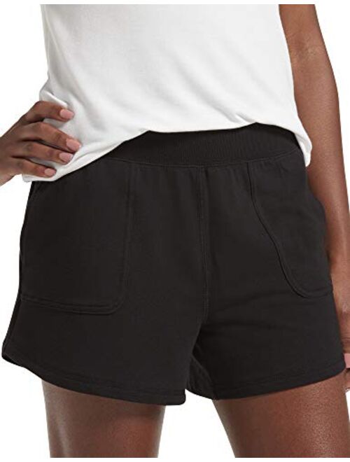 No Nonsense Women's Wide Waistband Relaxed Short with Pockets