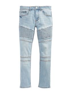 Big Boys Speedy Slim-Fit Stretch Moto Jeans, Created for Macy's