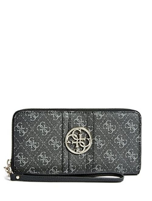 GUESS Lena Quattro G Zip-Around Wristlet Wallet Clutch Bag