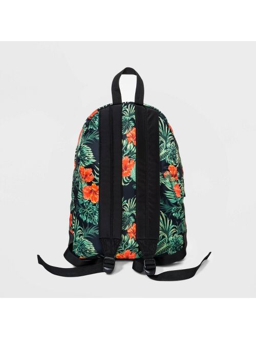 Men's Floral Print Backpack - Original Use™ Black One Size