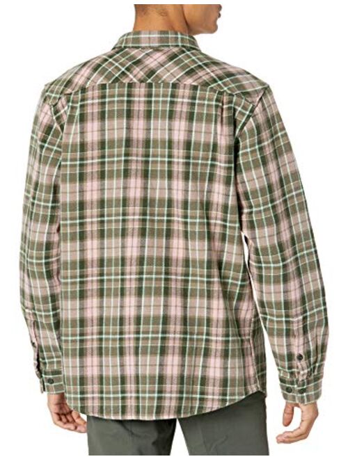 RVCA Men's Operator Flannel Long Sleeve Woven Button Front Shirt