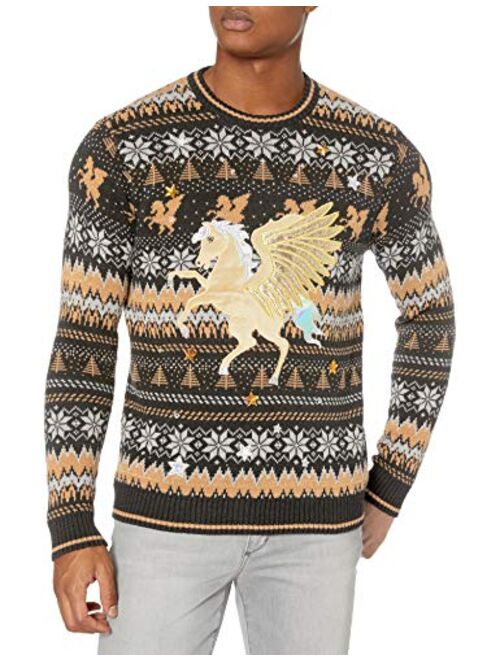 Blizzard Bay Men's Ugly Christmas Sweater Unicorn