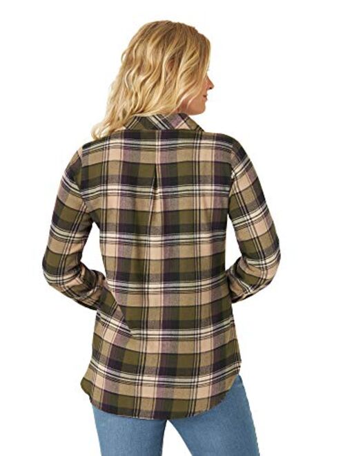 Lee Riders Riders by Lee Indigo Women's Long Sleeve Semi-Fitted Flannel Shirt
