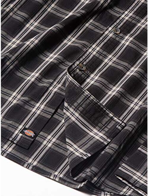 Dickies Men's Long Sleeve Flex Plaid Woven Shirt