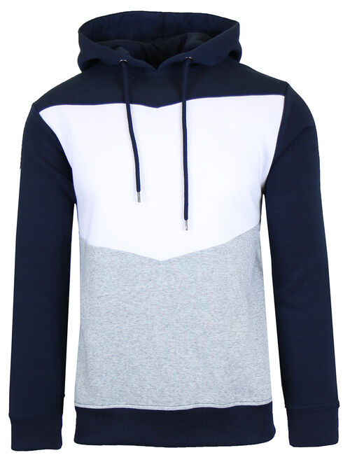 GBH Women's Fleece-Lined Loose Fit Pullover Hoodie with Contrast Color Design