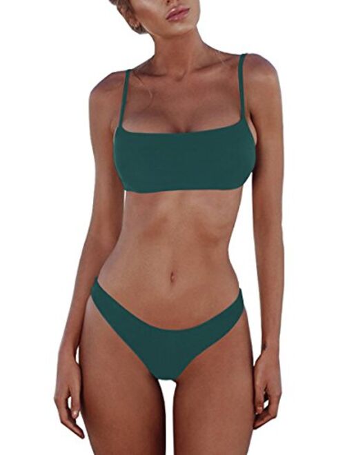Mae Padded Push up Brazilian Thong Bikini Sets 2021 Swimsuits for Women