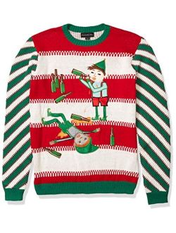 Men's Ugly Christmas Sweater Drinking