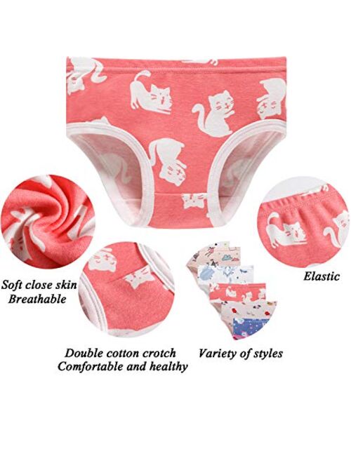 Baby Soft Cotton Underwear Little Girls'Briefs Toddler Training Undershirts