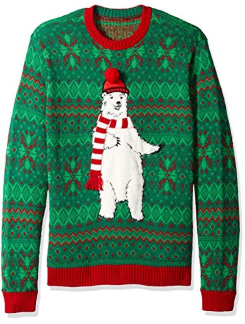Blizzard Bay Men's Ugly Christmas Sweater Polar Bear