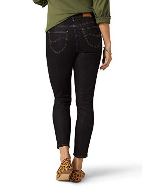 Lee Riders Riders by Lee Indigo Women's Heritage High Rise Skinny Ankle Jean with Button Fly
