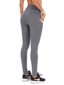 Leggings with Pockets for Women High Waisted Yoga Pants for Women Butt Lifting Workout Leggings for Women with 4 Pockets