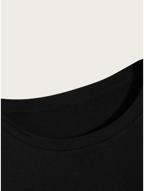 Shein Men Slogan Graphic Tee